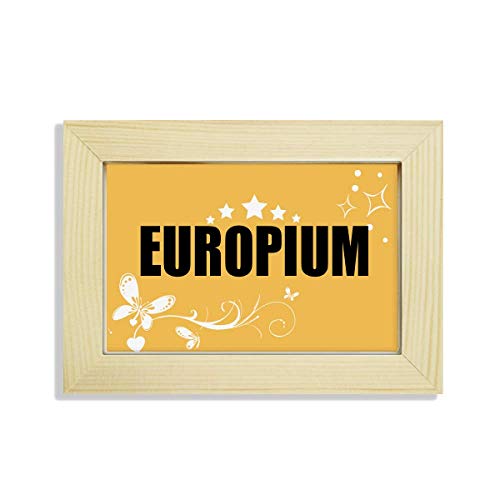 Chimie Europium Photo de Fleurs en Bois Peint Tableau d'Artisanat