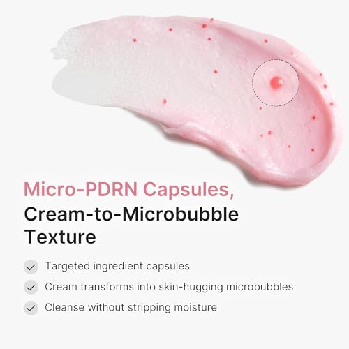 Image of medicube Facial Cleanser PDRN Pink Glutathione Capsule Foam Cleanser | Daily Face Wash for Pore Care, Uneven Skin Tone, Texture | Hydrating & Nourishing Deep Cleansing | Korean Skincare, 4.23 oz