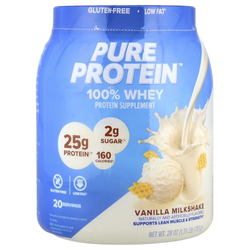 Pure Protein Powder, Whey, High Protein, Low...