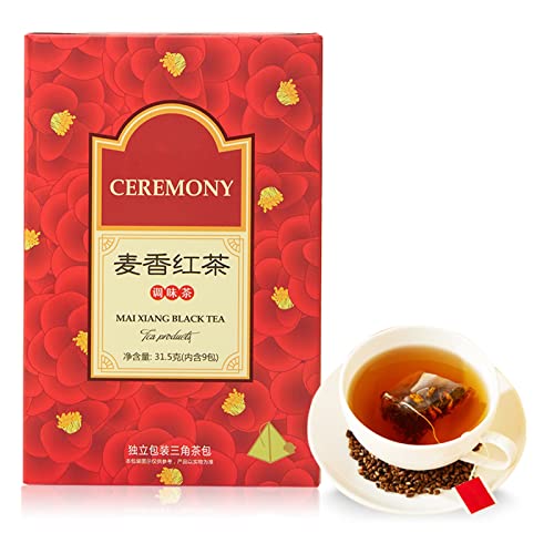 Té de Cebada de 31,5 G (1,1 Oz), Bolsa de Hojas de Té Triangular Independiente, Aroma Dulce de Frutas Secas, Té para Beber en el Hogar, Conveniente para Llevar para el Trabajo Diario y Regalos