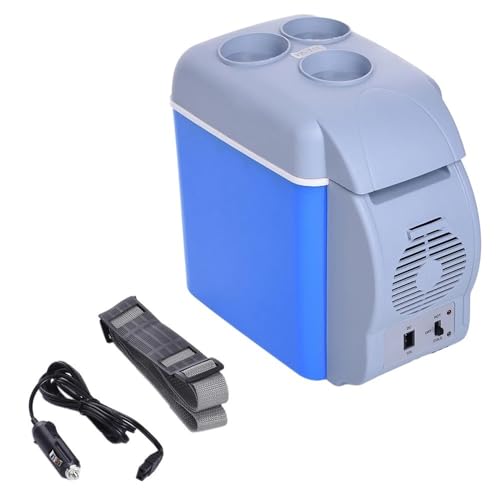 WRWRW Nevera portátil for coche de 7,5 l, con congelador, calentador y doble uso, 12 V, ideal for camping, viajes y nevera.
