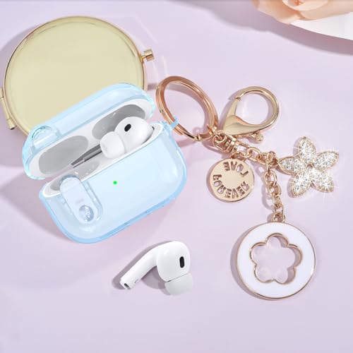 Image of Clear Case for Airpods Pro 3 Case 2025 Women, VISOOM Clear New Apple AirPods iPods Pro3 Cases Proctetor Cover Cute Transparent Air pods Ipod Pro 3rd Gen Cases With Lock /Keychain /Cleaning Kit for women