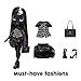 Rainbow High Shadow High Shanelle Onyx- Grayscale 11” Fashion Doll. Black hair. Black Outfit. Stylish Handbag, Great Gift for Kids 4-10 years Old