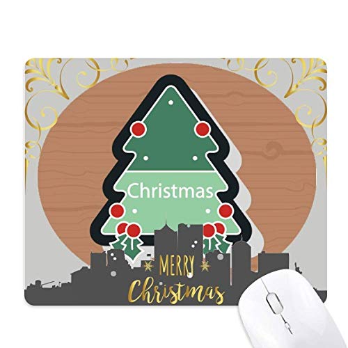 Tapis de souris de Noël en caoutchouc pour éviter les glissements le soir et la nuit de Noël