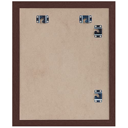 Image of Americanflat Kids Artwork Frame Changeable (Mahogany) - Magnetic Door Holds 100 Art Pieces - 8.5x11 Letter Size Display with Mat or 10x12.5 Without Mat - My Mini Masterpiece (Pack of 8)