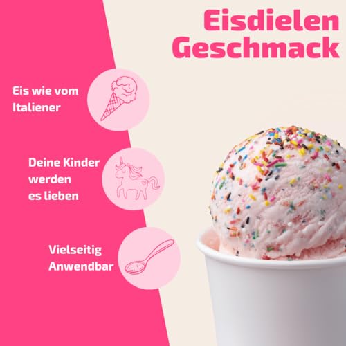 Pink-Einhorn-Eispaste » ohne künstliche Aromastoffe » zum Verfeinern von leckerem Eis, Desserts, Getränke, Pralinen, Torten und vielem mehr. Inhalt 250 g – Bild 3