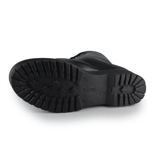 Coturno Via Marte Cano Médio Feminino Preto