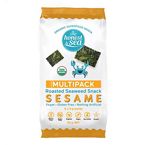 Honest Sea Seaweed - Sesame 6 x 5g (1 pack)