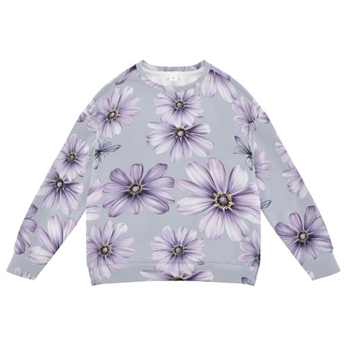 JUNZAN Safari Osteospermum Silver Little Girls Sweatshirt Hoodie Fleece Hoodie for Boys Sports 4T