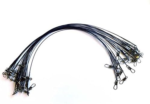 25 LURE WIRE TRACES spinning pike fishing swivel zander