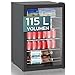 Produktbild Heinrich´s Getränkekühlschrank, 5 bis18°C, 115Liter/4 Ablagen/41db Mini Kühlschrank mit Glastür kompakt und leise: 41dB, LED-Innenraumbeleuchtung, perfekt geeignet für Büro Camping Garten