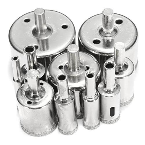 Broca de diamante 10 piezas para cerámica y vidrio miniatura 1