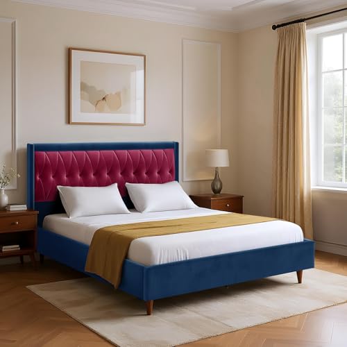 Image of Wakefit Asterion Queen Size Non Storage Upholstered Bed