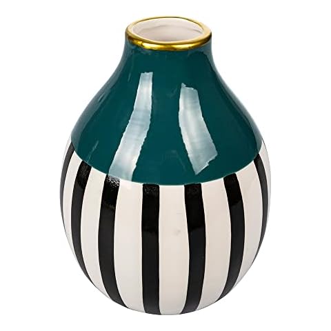 Villa d'Este Home Tivoli Ceramic vase h.19.8 cm, Luxury Cover