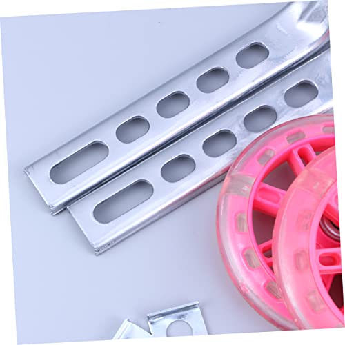 Ruedas de Entrenamiento Auxiliares Ajustables Luxshiny Rosadas con Destello Silencioso para Balance y Estabilidad miniatura 5
