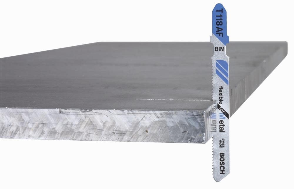BOSCH T318B100 100 piezas 5-1/4 pulgadas 14 TPI Basic para hojas de sierra de sierra de calar de vástago en T de metal