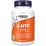NOW Supplements, 5-HTP (5-hydroxytryptophan) 200 mg, Double Strength, Neurotransmitter Support, 60 Veg Capsules