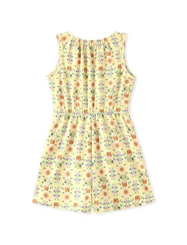 Image of Disney Princess Frozen Minnie Mouse Stitch Girls Romper With Pocket Sleeveless Jumpsuit One Piece Outfit For Toddlers & Kids