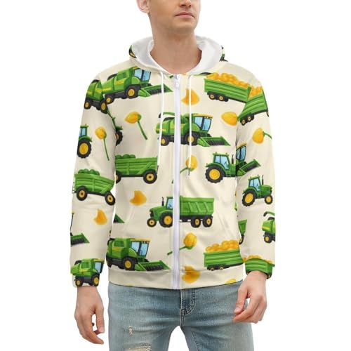 Chaqueta con capucha y cierre para hombre miniatura 2