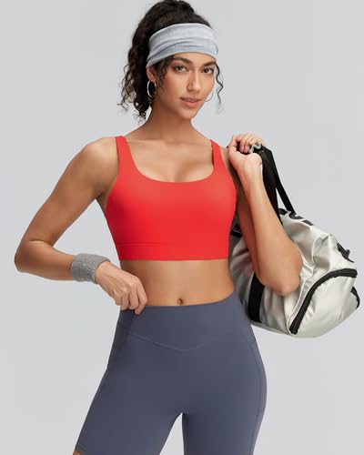 Image of RUNNING GIRL Sports Bra for Women High Support, Molded Cup High Impact Sports Bras with Sewn in Pads Workout Running Bra