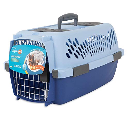 Petmate Pet Porter Fashion Dog Kennel 19″, Scuba Blue, for Pets up to