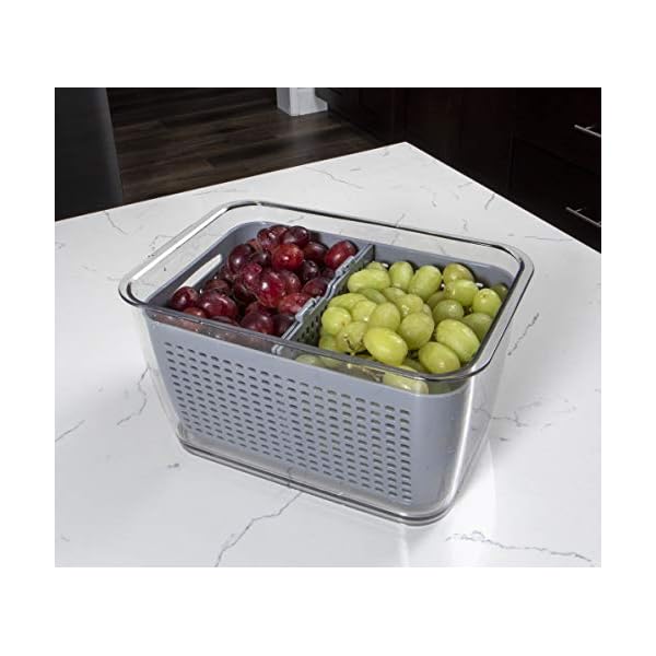 Kitchen Spaces Colander Stackable Food Storage Bin, Variety Pack Mini