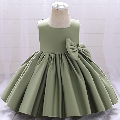 Gajaous Baby Girls Pageant Lace Embroidery Dresses Toddler Girls' Special Occasion Ruffle Dresses For Party Birthday Wedding D-Green #TOP1