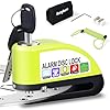 Anykuu Candado Moto con Alarma 110 DB Antirrobo Moto Disco Impermeable Resistente Hi-Tech Warning Sensibilidad con 1.5m Cable Recordatorio Antirrobo Moto Bloqueo 7mm Universal Scooter Bici Eléctrica