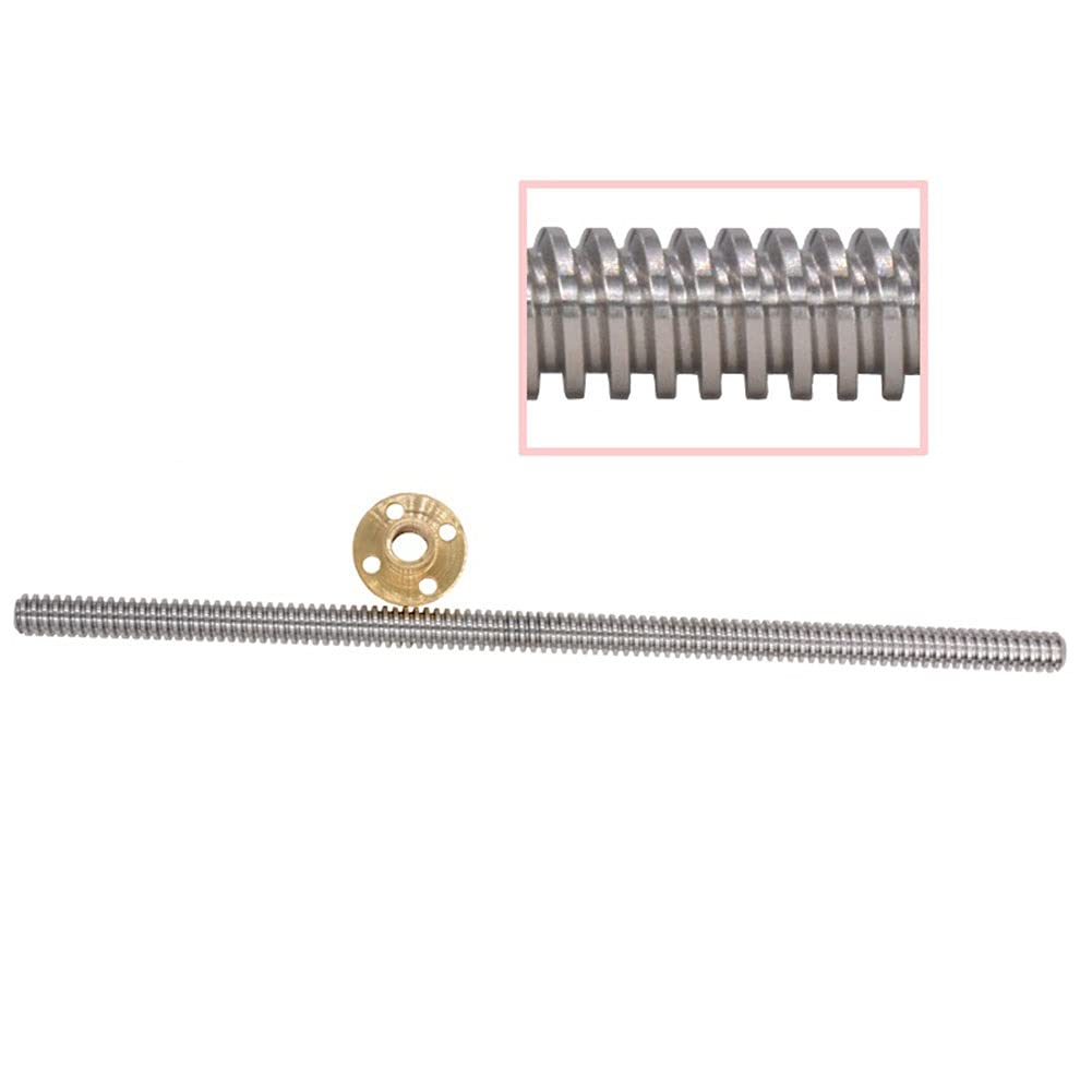 Trapezgewindespindel, T8 Teilung 2 mm 8 Länge 100-500 Trapezförmig(150mm)