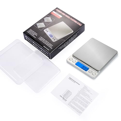 Food Scale, Digital Kitchen Scale，Multifunction Kitchen Scale，Small Kitchen Appliances，Digital Food Kitchen Durable Scale for Baking,Jewelry, Herbs, Seasoning,9 Units Conversion，12.7x10.6x1.8mm