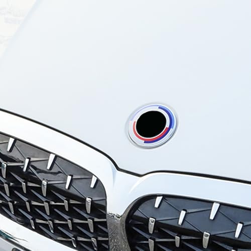 Image of 7-Piece Anniversary Badge Upgrade Kit for Select German Luxury Cars | Precision-Engineered 68mm Wheel Caps, 82mm Hood & 74mm Trunk Emblems + Stee-Ring Logo | Includes 4 Secure Adapters (50th)