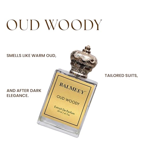 Image of Oud Woody Unisex Perfume | Long Lasting Eau De Parfum for Men & Women | Fresh Aquatic & Clean Fragrance | Premium Everyday Perfume | 50ml EDP