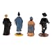 KESOTO Resina Gánster Sacerdote Taoísta Sacerdote Confucio Modelos Miniaturas Escultura