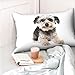 CBIUICLTD Urocza poszewka na poduszkę Yorkshire Terrier 50 x 76 cm, poszewka na poduszkę zamek błyskawiczny, miękka i przytulna, marszczona, poszewki na poduszki standardowy rozmiar 1 opakowanie