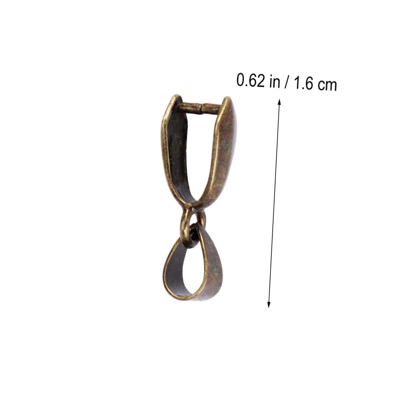 100piezas Hebilla de Semilla de Bronce Conector de Cuentas de Accesorio de Joyería para Colgar Colgantes Clip de Metal para Conector de Colgante