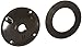 RAB Lighting XC1B Heavy Duty Weatherproof Round Cover, Aluminum, 1/2" Hole Size, 4" Diameter, Black