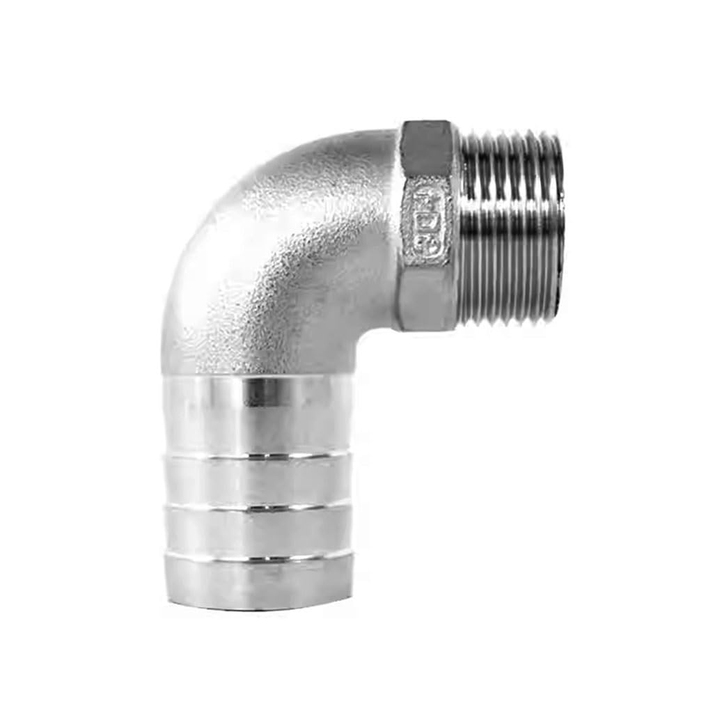Kolanko 90 stopni ze stali nierdzewnej 304 z gwintem męskim Złącze króćca do węża(1-1/4inchx40mm)