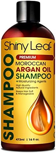 Moroccan Argan Oil Shampoo - Premium Salon Quality Sulfate Free Shampoo for Hair Loss Treatment, Thickens, Strengthens All Hair Types, Leaves Hair Smooth, Huge 16 oz (473 ml) Bottle