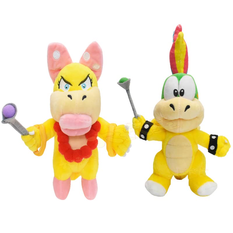 New Anime Creative Standing Lemmy and Wendy Koopa Plushie Toy Koopa Stuffed Doll Figure 20-23 CM / 8-9'' (Model 1 & Model 2)