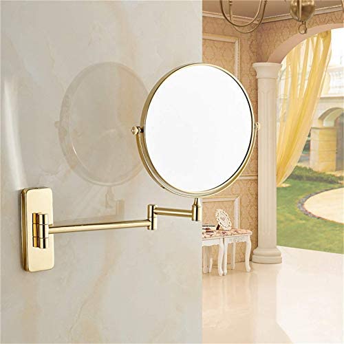 Espejo de Maquillaje Redondo Montado en Pared 8 Inch miniatura 2