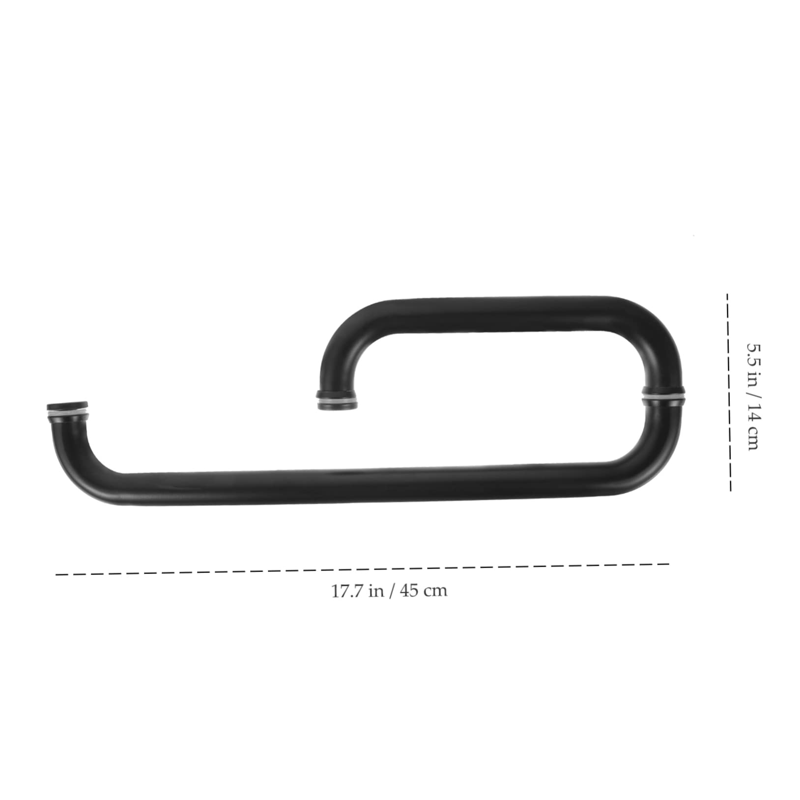 WOFASHPURET Stainless Steel Shower Door Handle Replacement Durable Glass Door Pull Handle for Bathroom Smooth Matte Finish for Shower Glass Cabinet Doors