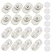 YPLonon Roulettes Pivotantes Autocollantes 16 Pièces Mini Roulettes pour Meubles Rotation à 360 Degrés avec autocollants pour Meubles Boîte de rangement Étagères à Chaussures Poubelle Bricolage