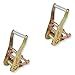Mega Cargo Control 2? Standard Handle Ratchet Buckle for Tie-Down Lasso Ratchet Straps, Flatbed Truck, Tow Truck, Trailer, Replacement(2 - Pack)