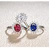 FANCIME-Birthstone-Rings-for-Women-Sterling-Silver-Created-Sapphire-Rings-Opal-Rings-Princess-Diana-Inspired-Statement-Engagement-Ring-Fine-Jewelry-for-Women-Size-56789 FANCIME Birthstone Rings for Women Sterling Silver 2.6ct Created Sapphire Rings Princess Diana Inspired Statement Engagement Ring September Birthstone Fine Jewelry for Women Size 9