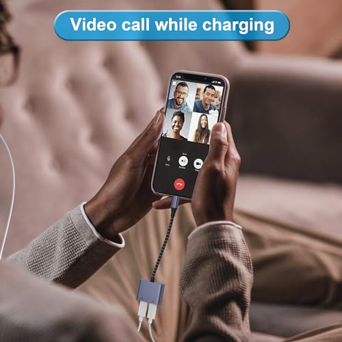 Adaptateur Lightning 2 en 1 double écoute et charge simultanée iPhone 14 13 12 - 6