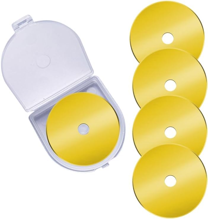 60mm Rotary Cutter Blades 5-Pack Titanium...