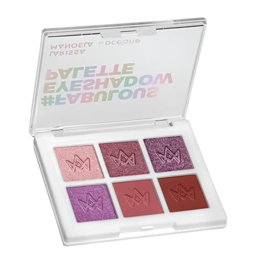 Océane, Paleta de Sombras Larissa Manoela Fabulous, Versátil e Compacta, Alta Fixação e Pigmentação, Textura Macia, com 4 Tons Cintilantes e 2 Mattes