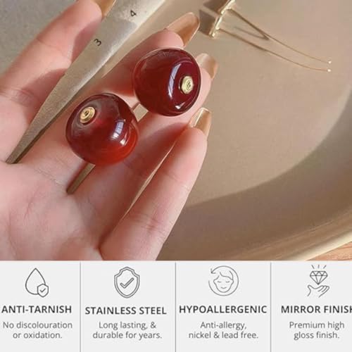 Image of Bottega-Inspired Chunky Korean Stylish Earrings | Big Party Statement Studs | Celebrity Fashion Jewellery | Gifts For Women and Girls