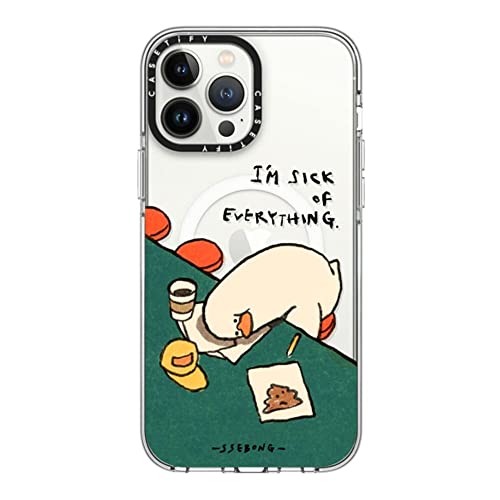 Coque transparente iPhone 13 Pro Max CASETiFY anti-jaunissement compatible MagSafe