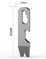 Vista 3 de EDC - Llavero de palanca de bolsillo multiherramienta, titanio, pequeño para llaveros